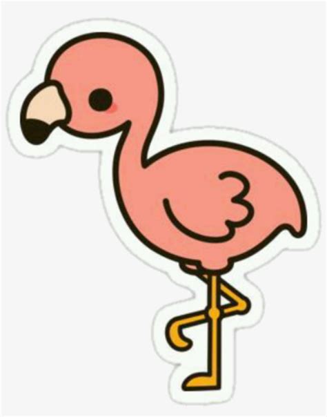 #kawaii #cute #pink #flamingo #bird #tumblr #transparent - Cute Flamingos PNG Image ...