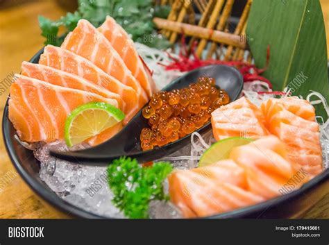 Salmon Sashimi Set Image & Photo (Free Trial) | Bigstock