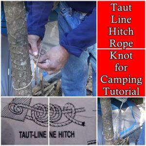 Taut Line Hitch Rope Knot for Camping Tutorial - The Homestead Survival