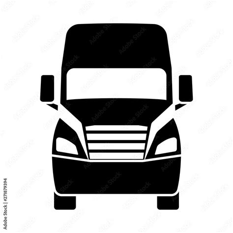 Truck Icon Front View Stock Vector | Adobe Stock