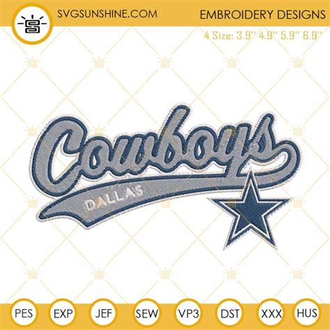 Dallas Cowboys Embroidery Designs