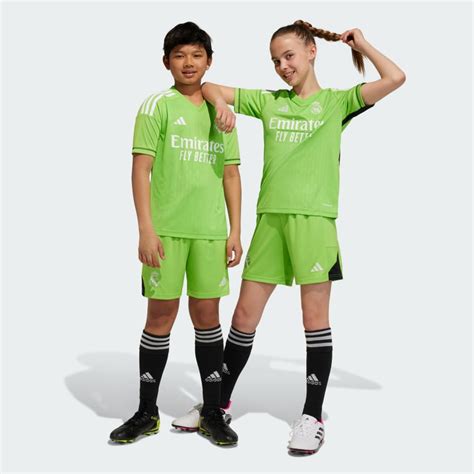 adidas Real Madrid 23/24 Home Goalkeeper Kit Kids - Green | adidas Finland