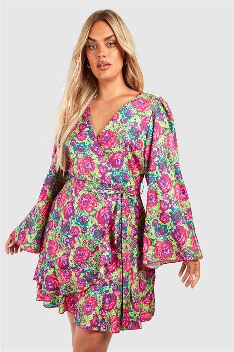 Plus Size Wrap Dresses | Plus Size Wrap Dresses | boohoo USA