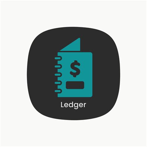 Ledger icon graphic design vector illustration 16777069 Vector Art at ...