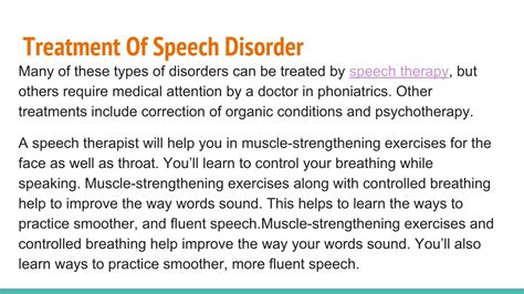 PPT - The Speech disorder PowerPoint Presentation, free download - ID ...