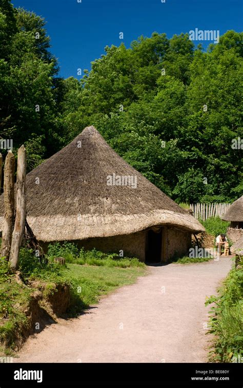 reconstruction of celtic village national history museum amgueddfa ...