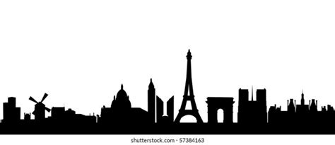 Paris Skyline Silhouette Photos, Images & Pictures | Shutterstock