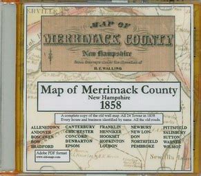 Old maps of Merrimack County, NH