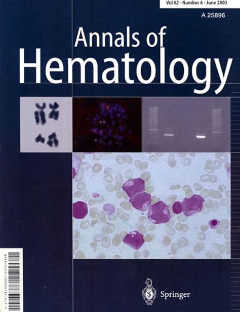 Journals - Hematology - Red Cell Disorders - Guides at McMaster University Health Sciences Library