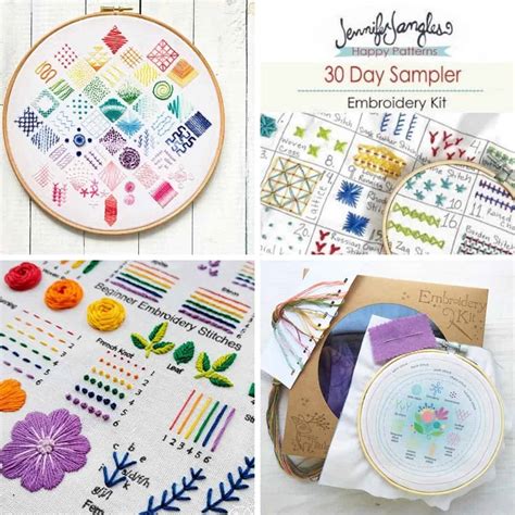 10 Embroidery Sampler Kits For Beginners - Makenstitch