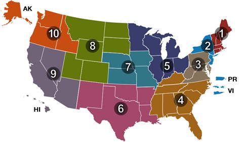 Nhtsa Regions Map