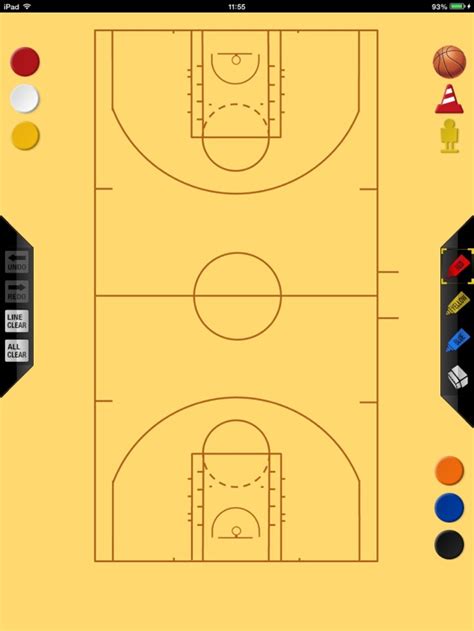 Basketball strategy board free version by MOSPRO