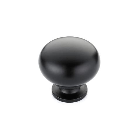 Richelieu Hardware 1-1/4 in. Matte Black Cabinet Knob-BP4923900 - The Home Depot