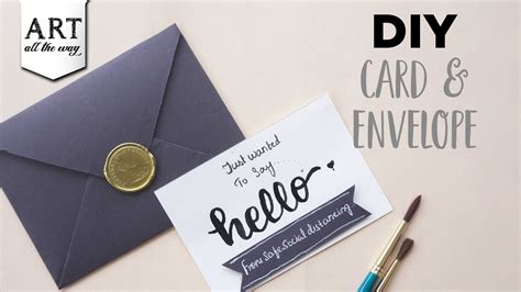 DIY Card and Envelope | Envelope Making | Card Design | Card Making ...