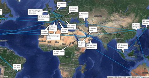 F1 2023 Calendar : Scribble Maps