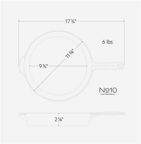 No.8 Cast Iron Skillet, 10 ¼ inches – Field Company