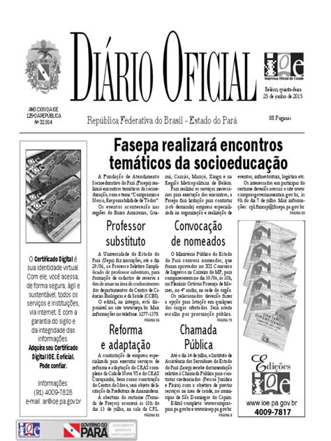 Diario Oficial 2015-06-25 Completo