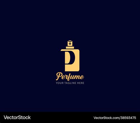 Initial letter p perfume logo design can be used Vector Image