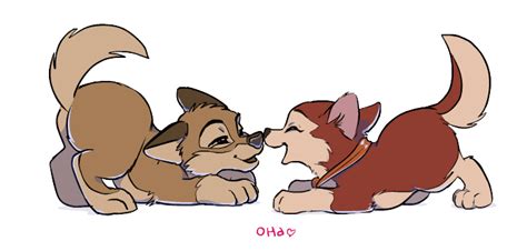 Jenna and Balto - puppy kiss by Oha on DeviantArt