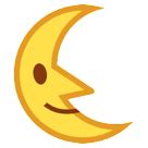 Last Quarter Moon Face Emoji 🌜