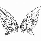 Fairy Wing Coloring Page Black And White · Creative Fabrica sketch template