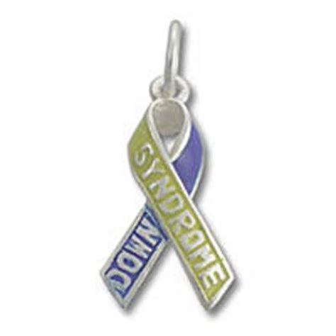 Down Syndrome Awareness Ribbon Enamel Charm