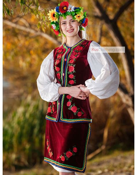 Ukrainian folk costume ''Agafya'' traditional women | RusClothing.com