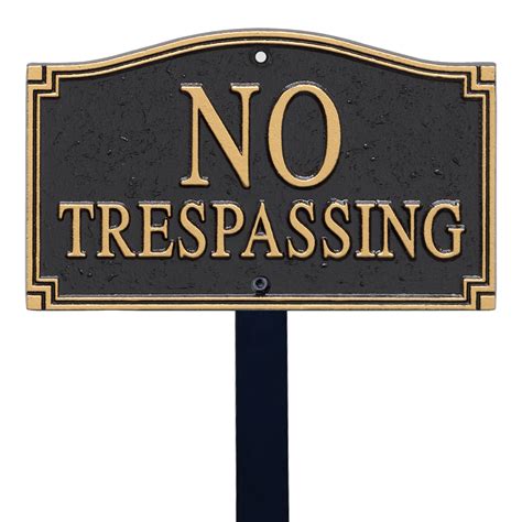 Designer No Trespassing Signs | Private Property & No Trespassing Signs