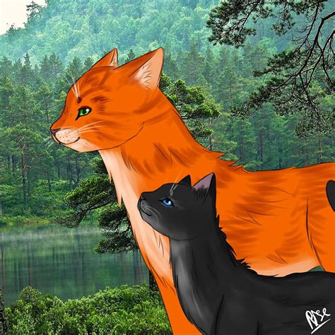 Fireheart & Cinderpelt/Sandstorm HD phone wallpaper | Pxfuel