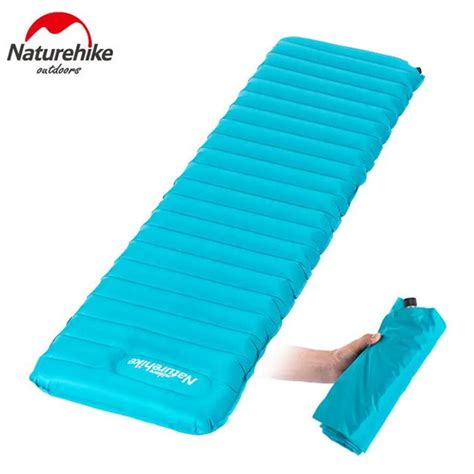 Naturehike Ultralight Manual Inflatable Hand Press Inflating Dampproof Sleeping Pad Portable ...