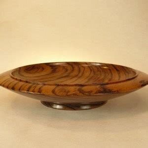 Wood Bowl Dish, Zebrawood, 9 X 2 - Etsy