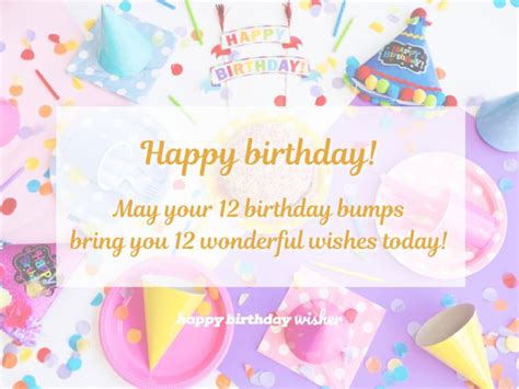 May you receive 12 wonderful wishes today - Happy Birthday Wisher