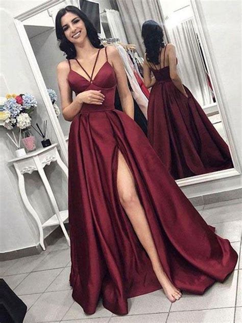 Colour ideas maroon prom dresses bridal party dress, cocktail dress ...