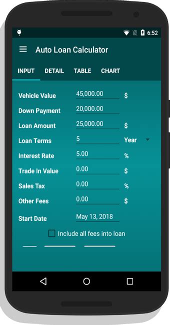 Auto Loan Calculator App