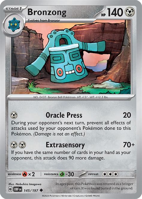 Bronzong sv3 145 | Pokemon TCG POK Cards