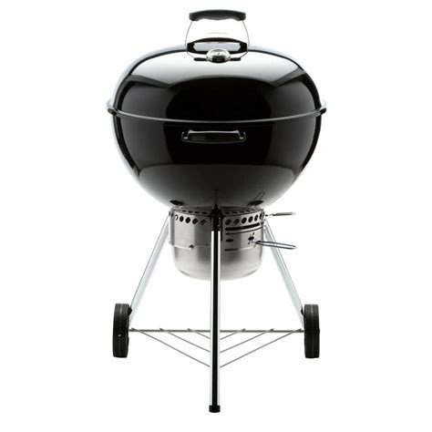 Weber Original Kettle Premium 22 in. Charcoal Grill in Black with Built ...