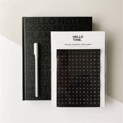 Diary Stickers For Undated Diaries And Journals By Hello Time | notonthehighstreet.com