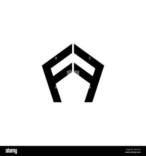 FF Monogram logo letter with polygonal geometric shape style design isolated on white background ...
