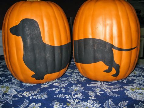 The Hesitant Artist: Dachshund Pumpkin | Dog pumpkin, Pumpkin carving ...