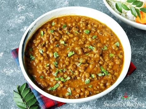 Green gram curry (green gram dal) - Swasthi's Recipes