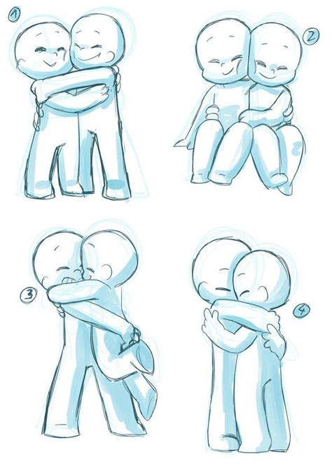 How To Draw People Hugging Anime