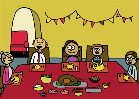 Thanksgiving Dinner Illustration Free Stock Photo - Public Domain Pictures