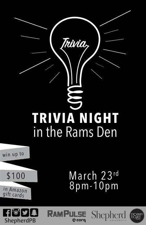 Trivia Night Logo/Poster | Behance