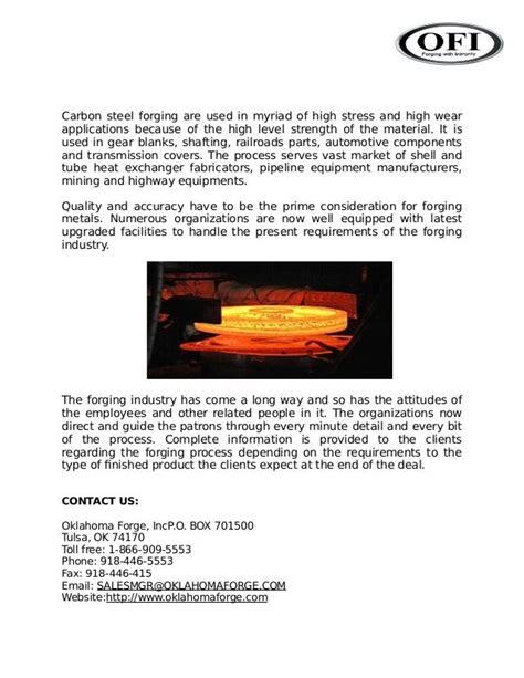 Main Advantages Of The Carbon Steel Forging Process