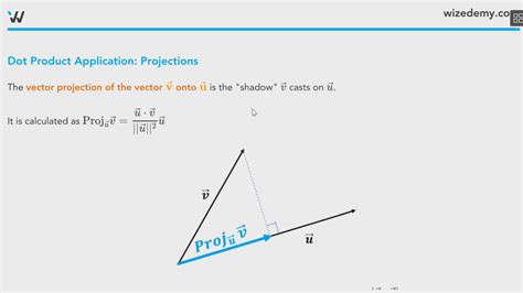 Dot Product Applications - Wize High School Grade 12 Calculus Textbook | Wizeprep