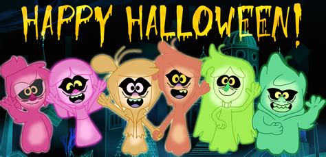 Molly and her friends greeting Happy Halloween! by Deaf-Machbot on ...