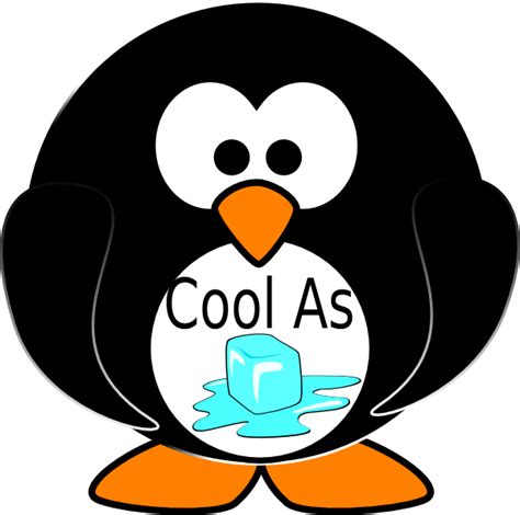 Cool As Ice Penquin Clip Art at Clker.com - vector clip art online ...