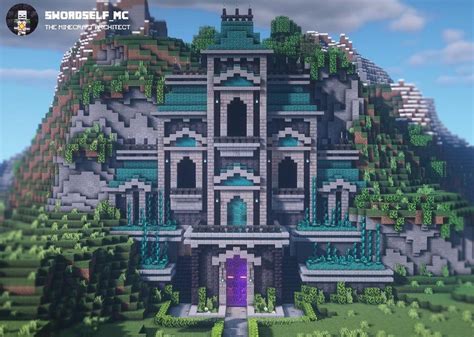 Warped’ Victorian Mansion I built for a friend. What do you think? : Minecraft | Minecraft ...