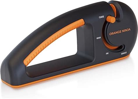 Amazon.com: Orange Ninja 4-Stage Knife Sharpener - Premium Kitchen ...