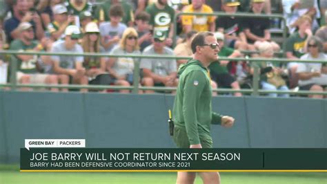 Joe Barry will not return as Green Bay Packers' defensive coordinator